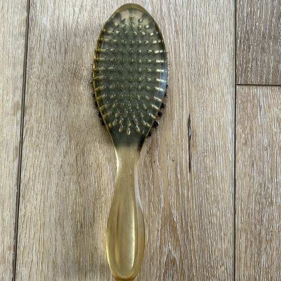 Vintage Lucite? Hair Brush Clear Plastic Handle